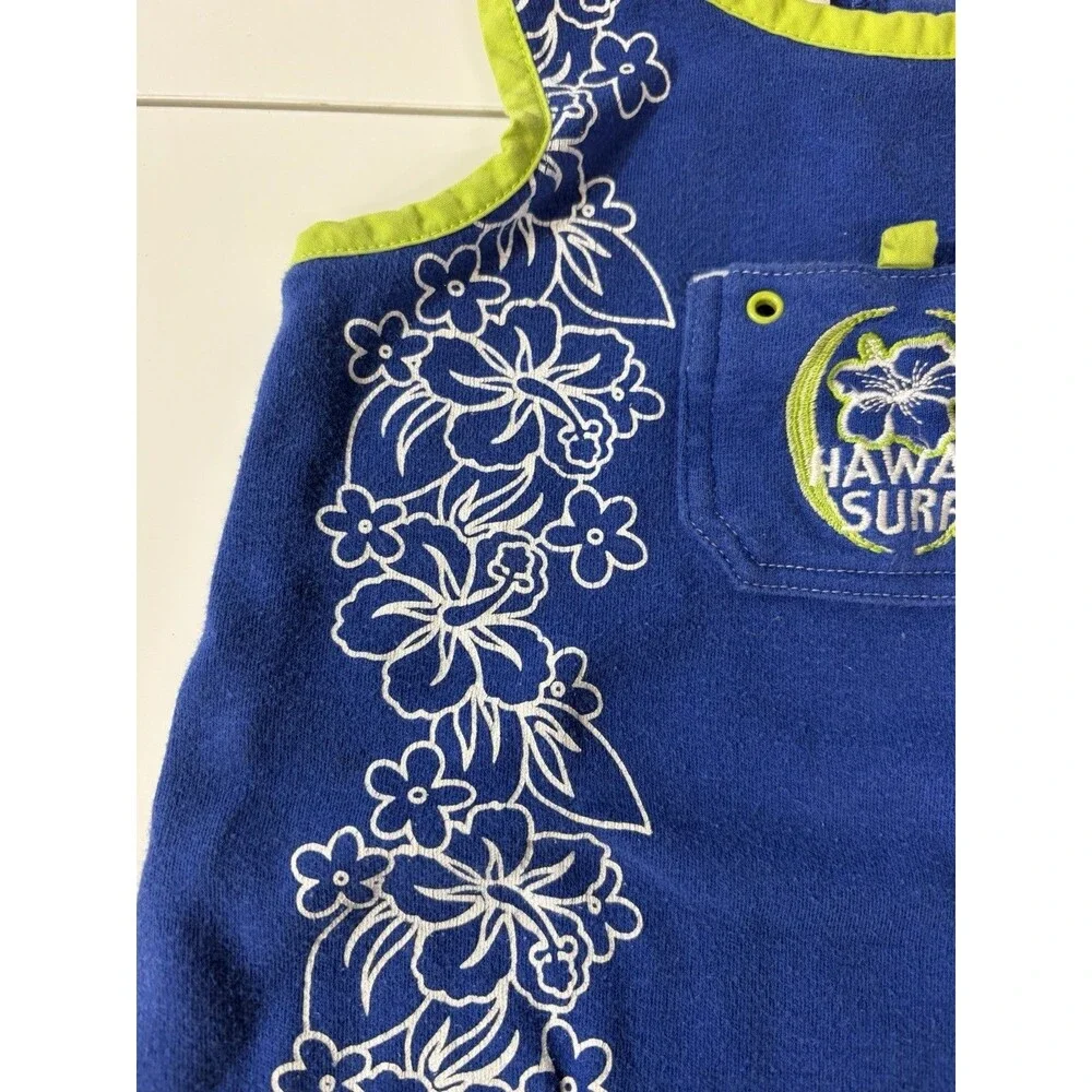 Hawaii Surf Floral Hawaiian Sleeveless Cotton One-Piece Romper 6-9 Months